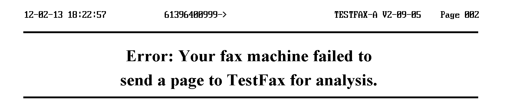 How can I test my fax machine?